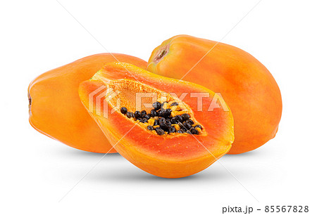 papaya isolated on white background 85567828