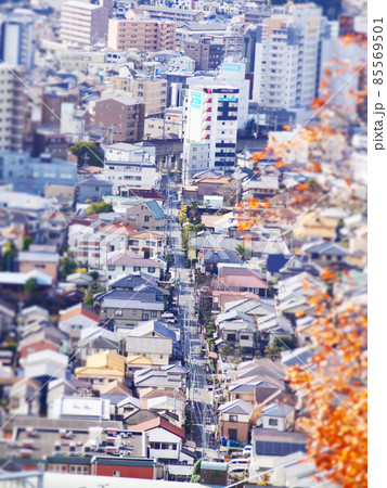 高い山から見える景色 五月山 高い山から見える景色 五月山 85569501