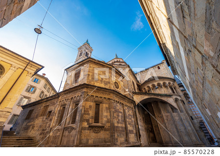 Basilica of Santa Maria Maggiore in Bergamo Old Town - Lombardy Italy 85570228