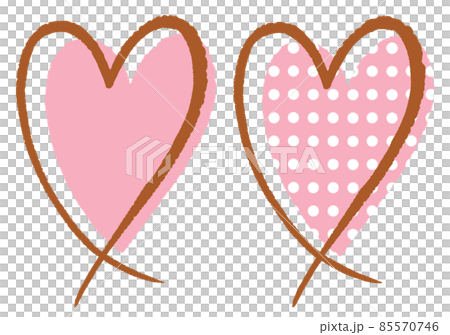Heart set pink 85570746