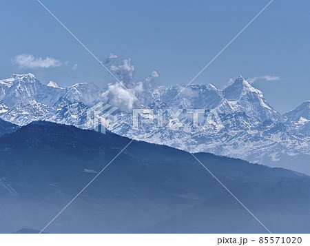 ナガルコットから眺めるヒマラヤ山脈 / Himalayas from Nagarkot, Nepal 85571020