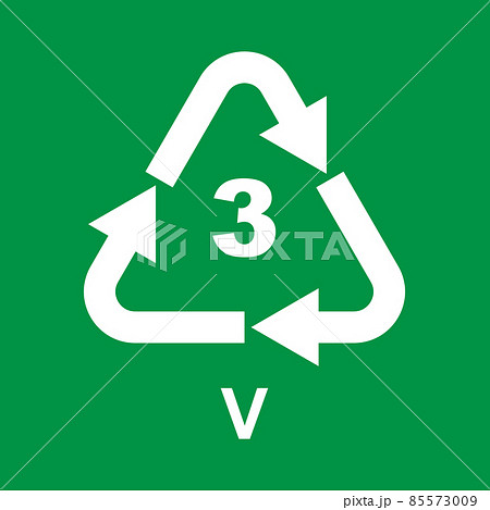 Plastic Recycling Symbol Class 3 V 85573009