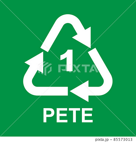 Plastic Recycling Symbol Class 1 PETE 85573013