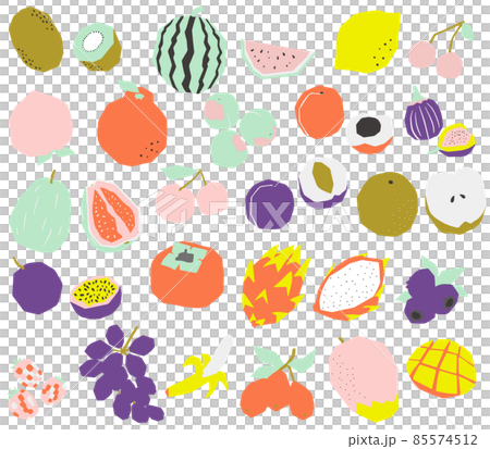 各種口味可愛的水果1 85574512