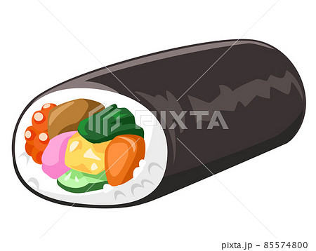 恵方巻き/ 節分素材 アイコン/ベクター画像 恵方巻き/ 節分素材 アイコン/ベクター画像 85574800