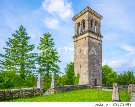 Belltower of St Peters Church on Ragogna Castle 85575998