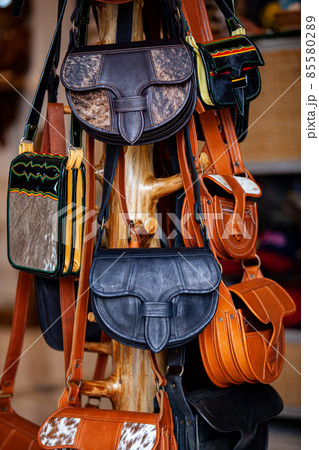 Colombian traditional leather satchel called Carriel 85580289