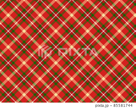 クリスマスチェック 斜め 85581744