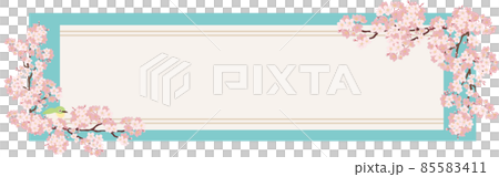 Sakura frame rectangle 85583411