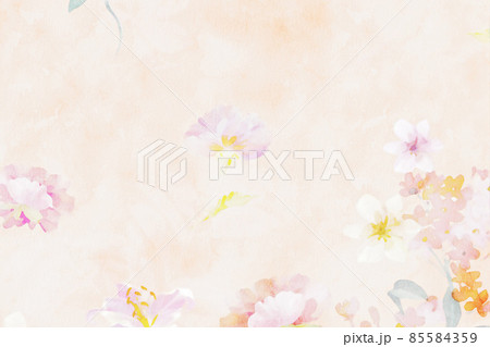 Beautiful watercolor flower rose flower illustration 85584359