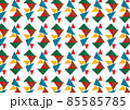 カラフルな三角がたくさんあるパターン 85585785