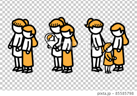 LGBT 家族 シンプル カップル レズビアン LGBT 家族 シンプル カップル レズビアン 85585798