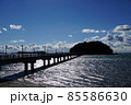 竹島とさざ波の輝き 85586630