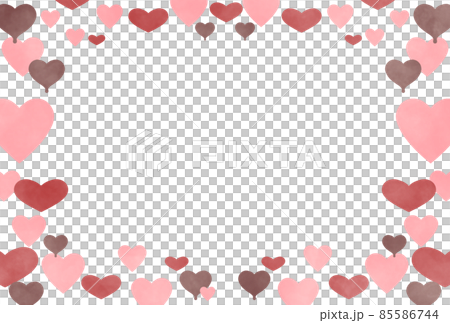Heart frame illustration material valentine 85586744