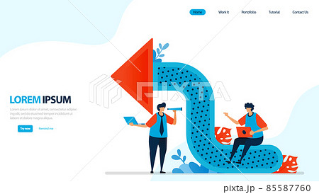 illustration for arrow icon. right upload and download shape. next and previous for navigation. up and down direction. designed for landing page, template, ui ux, website, mobile app, flyer, brochure 85587760