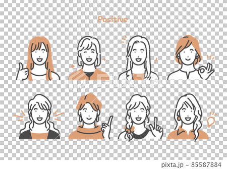 Positive female upper body set 85587884