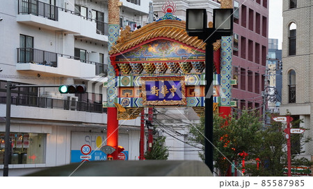 横浜中華街、朱雀門 85587985