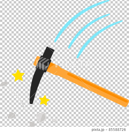 振り下ろされる鶴嘴 85588726