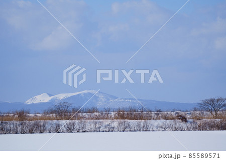 冬の寒風山 井川町からの眺め 冬の寒風山 井川町からの眺め 85589571