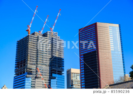 東京三田の都市再開発　三田ツインビル西館とオフィスタワー 85590236