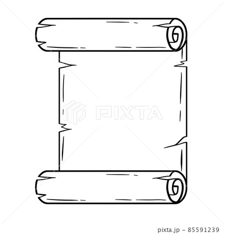 old paper scroll template