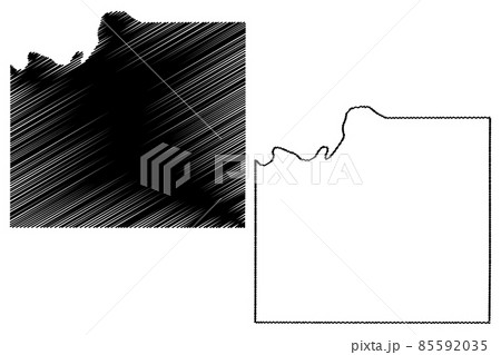 Johnson County, Kansas (U.S. county, United States of America, USA, U.S., US) map vector illustration, scribble sketch Johnson map 85592035