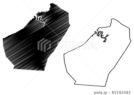 Adair County, Kentucky (U.S. county, United States of America, USA, U.S., US) map vector illustration, scribble sketch Adair map 85592083
