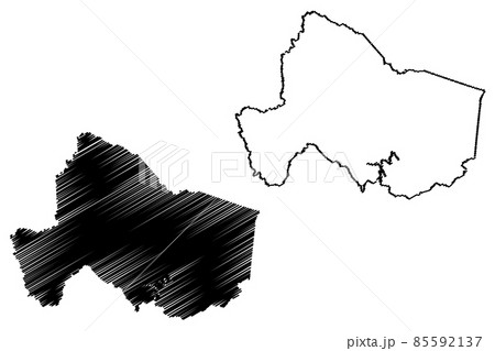 Carter County, Kentucky (U.S. county, United States of America, USA, U.S., US) map vector illustration, scribble sketch Carter map 85592137