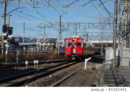 名鉄新可児駅　御嵩へ発車した列車 85592491