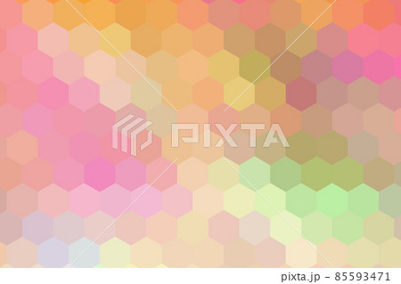 Honeycombs pattern. Multi-colored rectangular pixel background. The texture consisting of multi-colored hexagons. Honeycombs pattern. Multi-colored rectangular pixel background. The texture consisting of multi-colored hexagons. 85593471