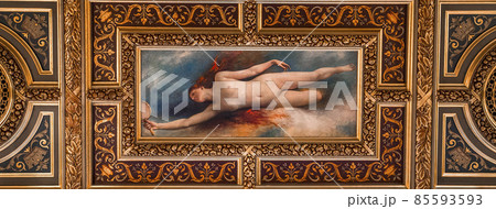 Reception rooms of the city hall, Paris, France 85593593