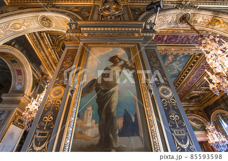 Reception rooms of the city hall, Paris, France 85593598