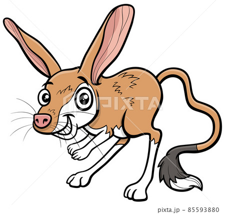 cartoon jerboa comic animal character 85593880