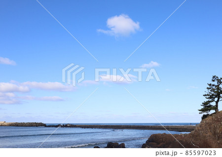 冬の空と海と松 冬の空と海と松 85597023