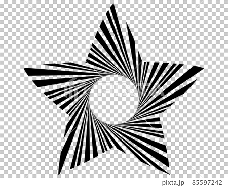 Star-shaped concentrated line frame frame rotation sucked in monochrome 85597242