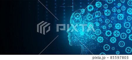 Conceptual technology illustration of artificial intelligence 85597803