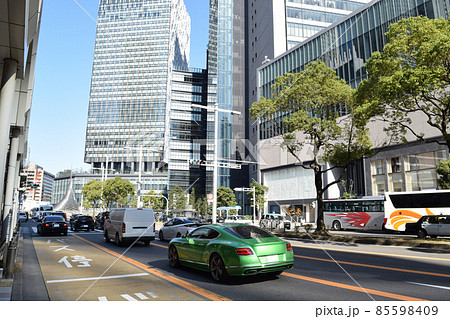 名鉄名古屋駅・近鉄名古屋駅前の街並み 85598409