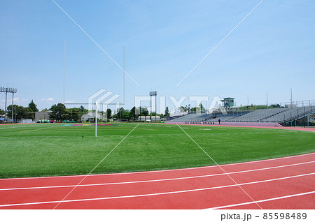 アメフトのゴールがあるスタジアム/陸上競技場 アメフトのゴールがあるスタジアム/陸上競技場 85598489
