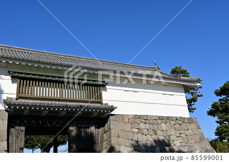 小田原城と常盤木門(正面) 小田原城と常盤木門(正面) 85599001