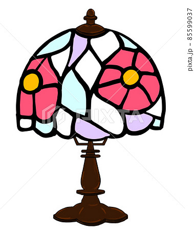 ステンドグラスのランプ 85599037