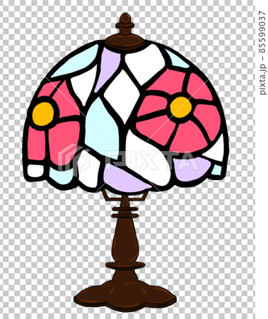 ステンドグラスのランプ 85599037
