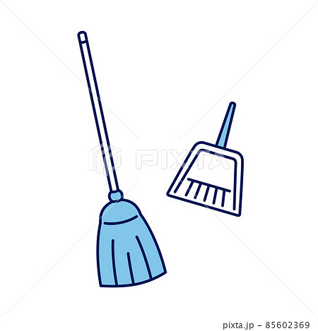 broom and dust pan clipart