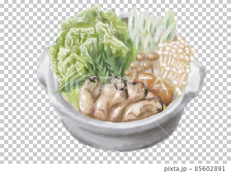 水彩の鍋物_牡蠣鍋01_1 85602891