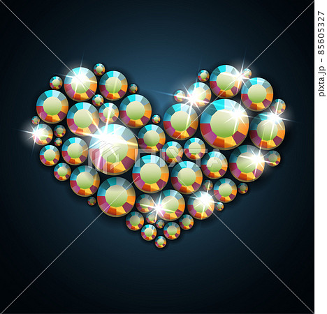 Gemstone heart  85605327
