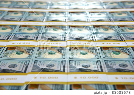 Bundles of american dollars background. 85605678