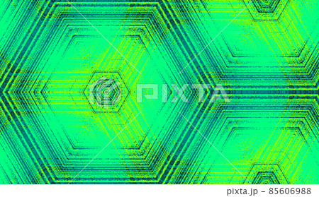 Seamless abstract geometric textured pattern in green colors. Symmetric hexagon concentric ornament for digital paper, textile printing, wallpaper background design. Seamless abstract geometric textured pattern in green colors. Symmetric hexagon concentric ornament for digital paper, textile printing, wallpaper background design. 85606988