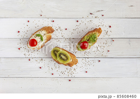 Three mini sandwiches for Valentine Day 14 february 85608460