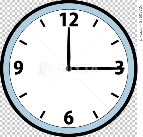 Simple and cute illustration of analog wall clock Simple and cute illustration of analog wall clock 85608726