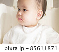 ハーフの赤ちゃんの口元の湿疹　イメージ　 85611871
