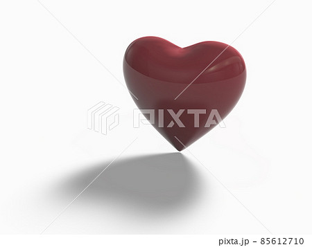 ハートで表現する恋愛とその影　横 85612710